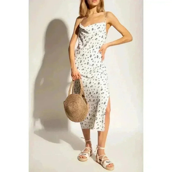 SAMSØE SAMSØE Floral Printed Dress Sun Bouquet Size Large - Picture 1 of 15